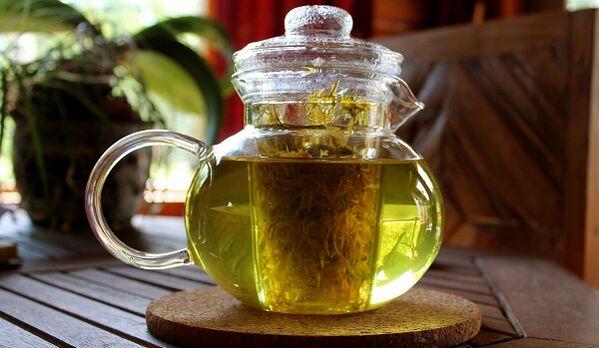 Kräuterdekokatioun fir Gebärmutterkierper Osteochondrose